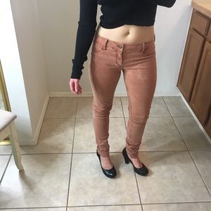 Hollister Super Skinny Pants in Rust Orange